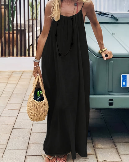 Luxe Backless Cami Dress